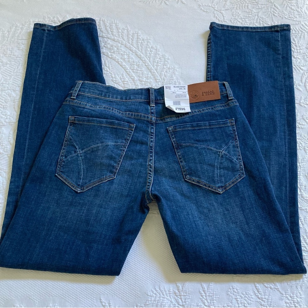 NWT Seeded & Sewn men’s Noah jeans size 32 x 36 relaxed straight